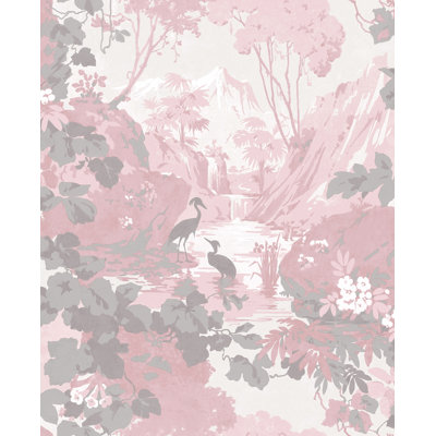Yardley Crane Lagoon 33' L x 20.5" W Wallpaper Roll