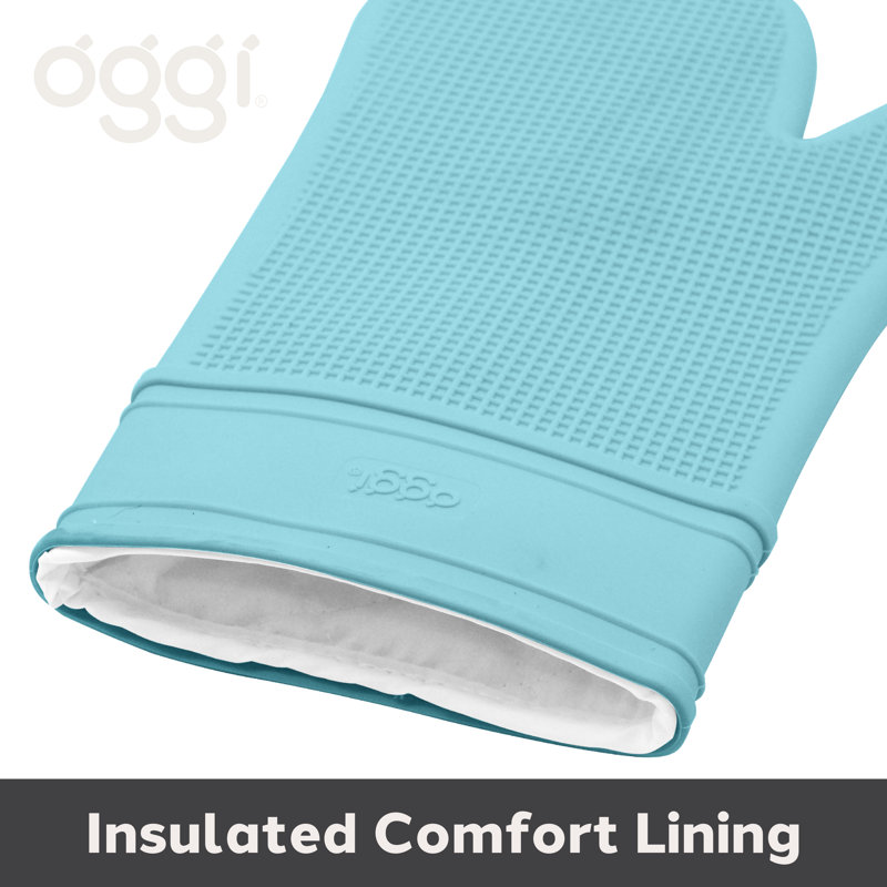 Gant de cuisine en silicone - crème, Gris