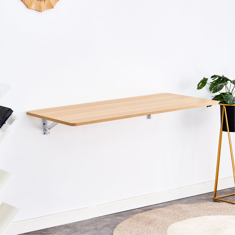 Bureau mural pour petits espaces - Maison polyvalente 1,95 po Établi à hauteur de produit pliable: 23,92 lb. Poids du colis