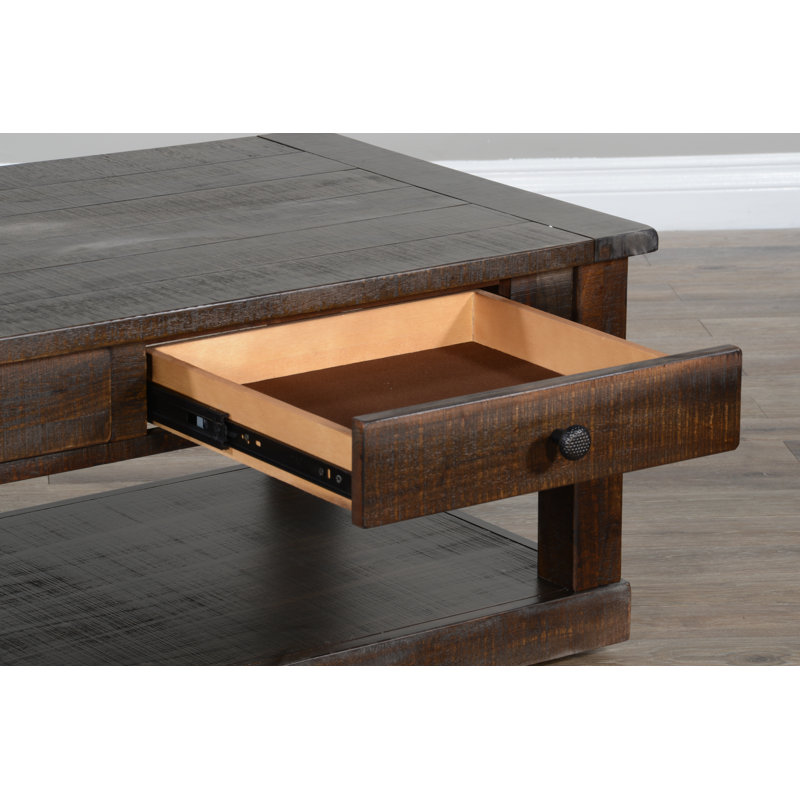 Mizell Solid Wood Single Coffee Table