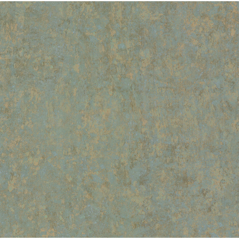 Foundation Salvage Abstract Wallpaper Roll, Antique Gold/Green