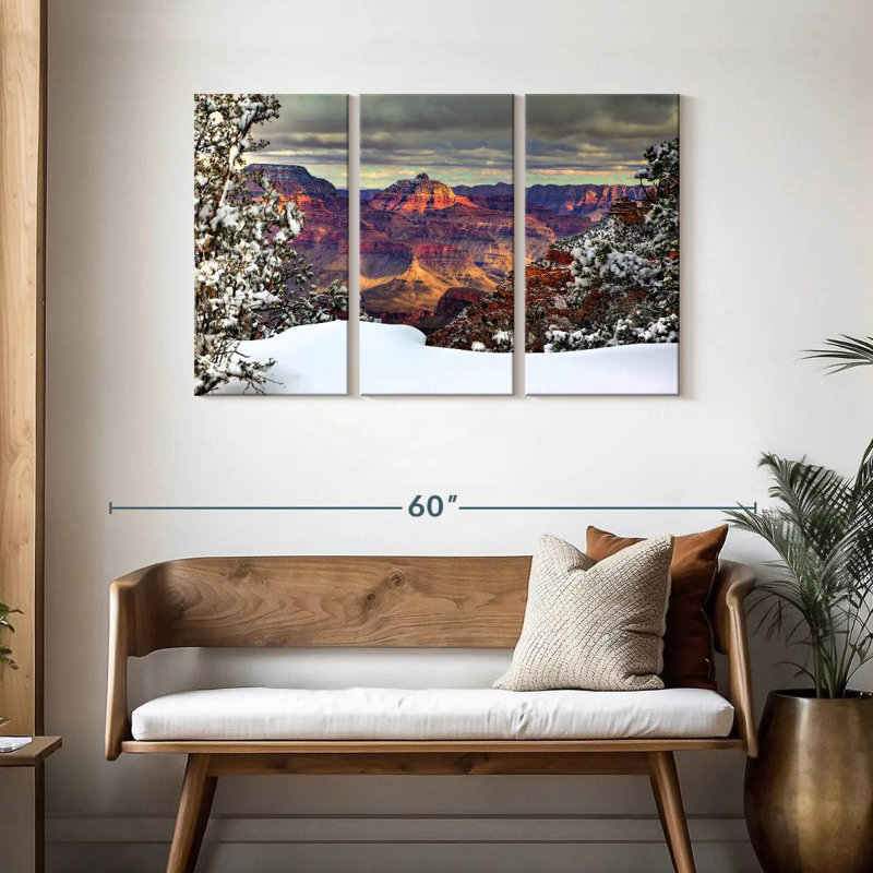 Alvord Snowy Grand Canyon I, H 28 po x l 45 po