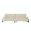 Canapé de 103 pouces à assise profonde et confortable avec coussin, adapté à la décoration de chambre à coucher, de salon, d'appartement, de bureau ou de dortoir