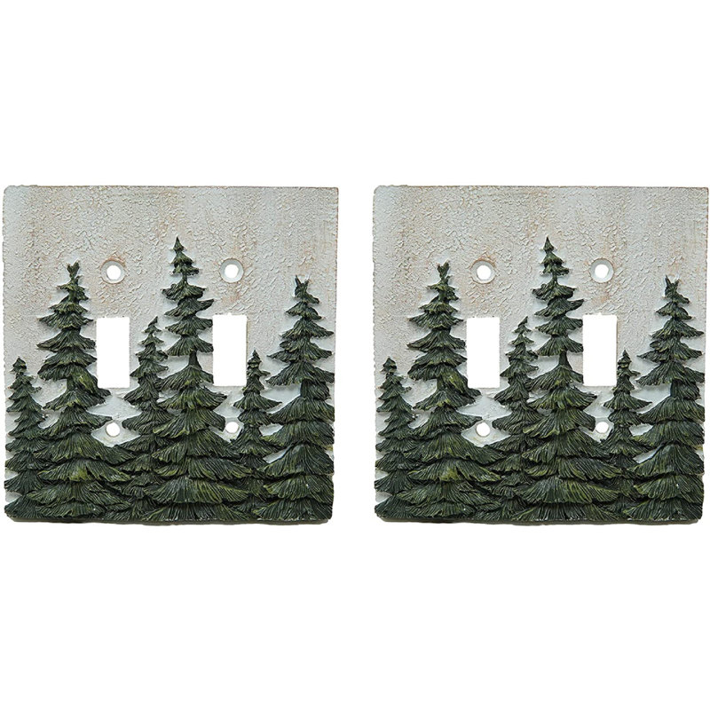 Jaquayla Landscape & Nature 2 - Gang Combination Plate Standard Combination Wall Plate