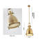 Industrial 1 Light Gold Bell Pendant-29552704