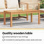 Rectangular Teak Outdoor Chat Table , 95cm cm W 45cm cm D