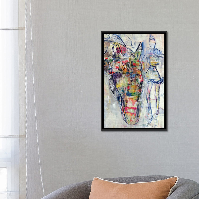 "Circus Dream" par Julian Spencer, reproduction d’art, Pas de tapis, H 26 po x l 18 po x 1,5 po, Toile avec cadre noir