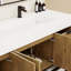 Finition du meuble-lavabo sur pied simple 84 po Jessica / Base: Chêne teck-72495653