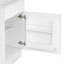 Ensemble de meuble-lavabo avec armoire à pharmacie avec miroir assorti, armoire de rangement moderne avec lavabo en céramique, armoire à pharmacie murale pour la salle de bain