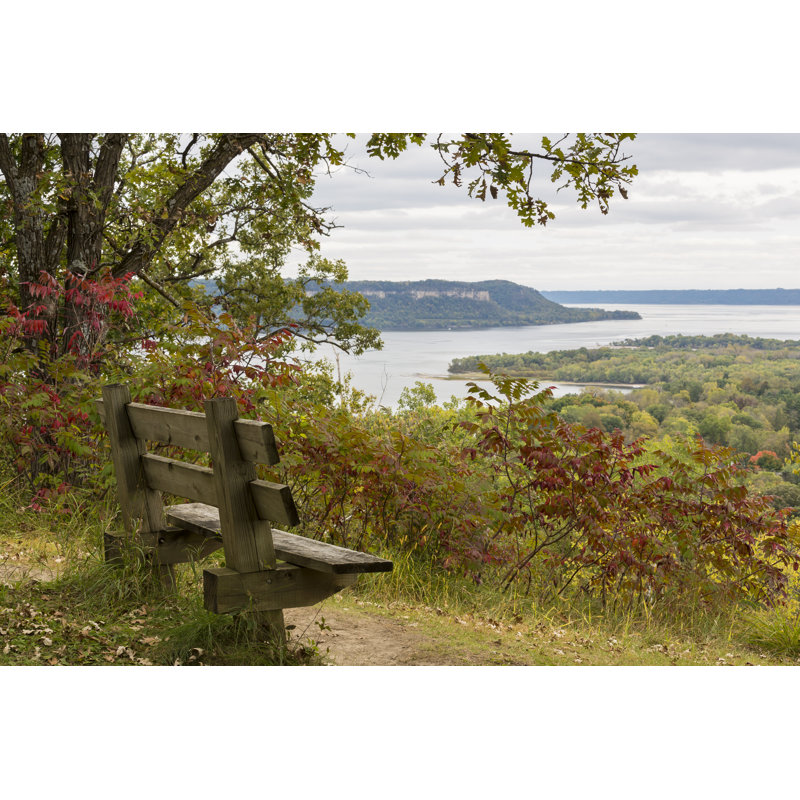 Mississippi River Lake Pepin - Illustration sans cadre sur toile, H 20 po x l 30 po