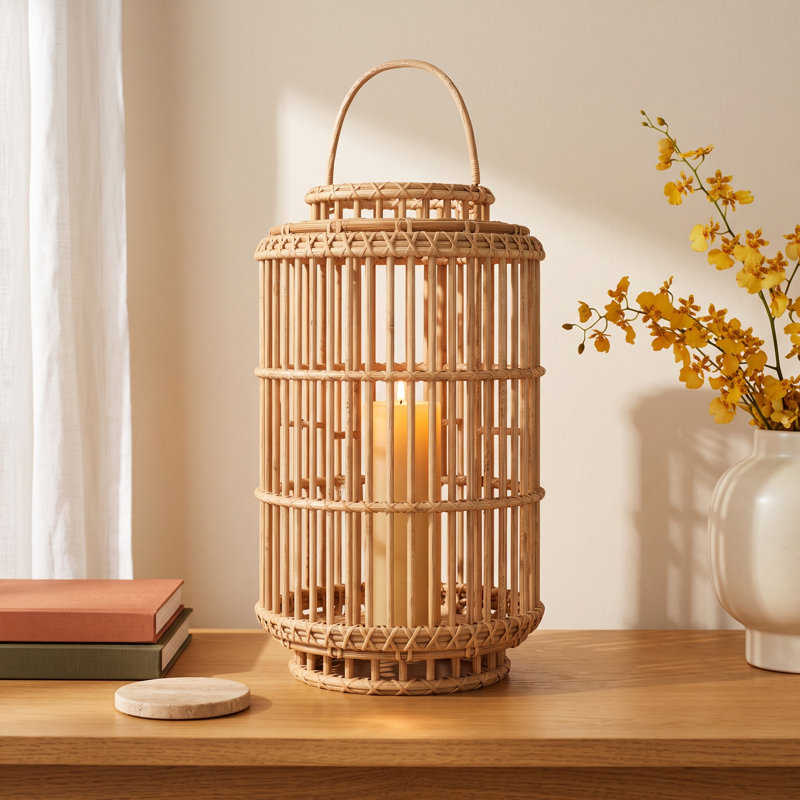 20.75" Wood Floor Lantern