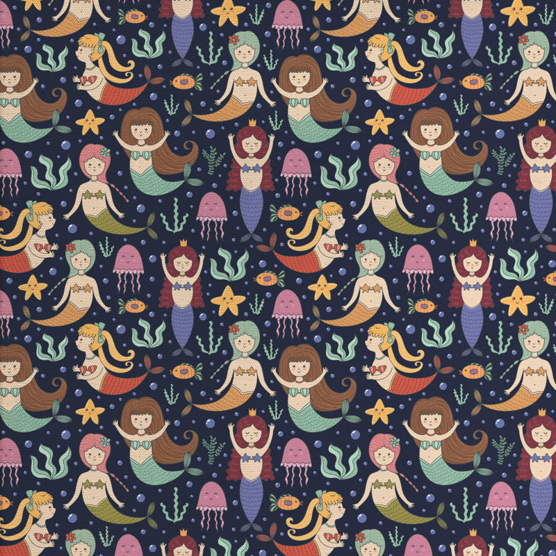 Tissu sirène, l 58 po x L 180 po