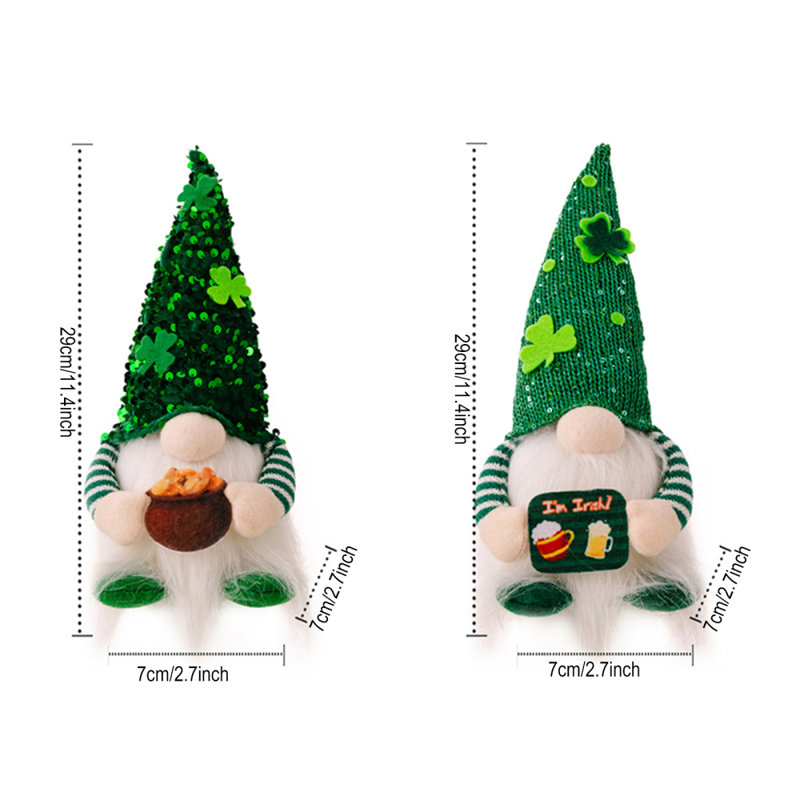 Décoration de poupée naine irlandaise, support 3aaa, pile non incluse