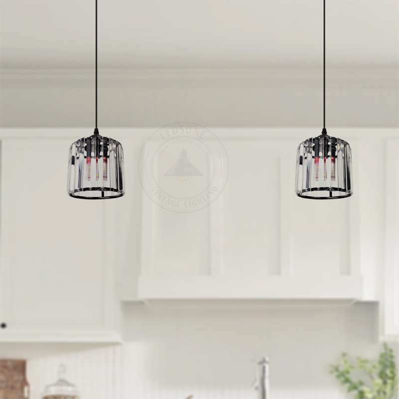 Tighe 1 - Light Single Pendant, Black