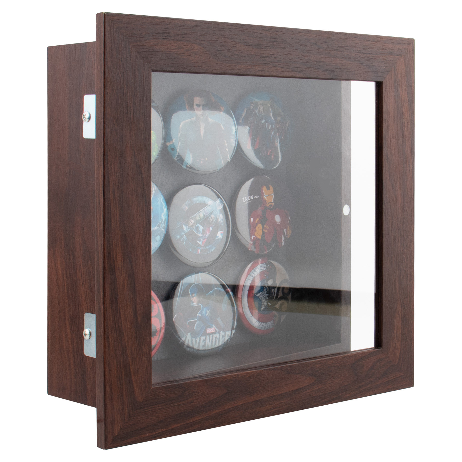 8x8 Shadow Box Frame Display Case, 2 Depth for Collages Mementos