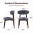 Upholstered Solid Wood Dining Chair-1730815190