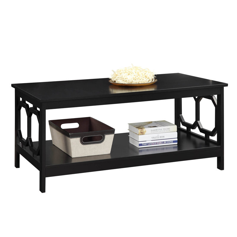 Table basse avec rangement Bodeswell, Noir