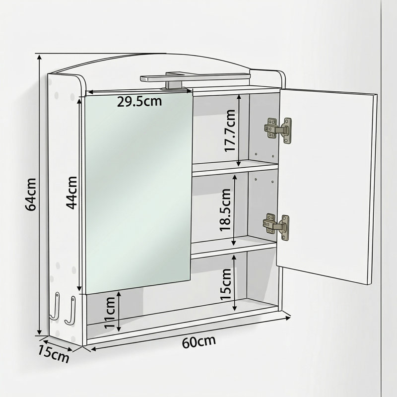 Mirror Bathroom Cabinet with Light