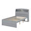 Lit plateforme double en bois avec lit gigogne, tête de lit et tiroirs-1678392642