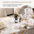 Rayeanna 71'' L Modern Luxury Rectangular Sintered Stone Top Dining Table for 6, Gold Stainless Steel Base