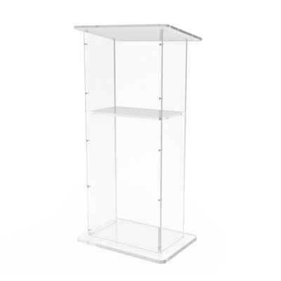 Pupitre fixe en acrylique Lucite Fixtureisplays de 45 po de hauteur Fix Fixedisplays 102703