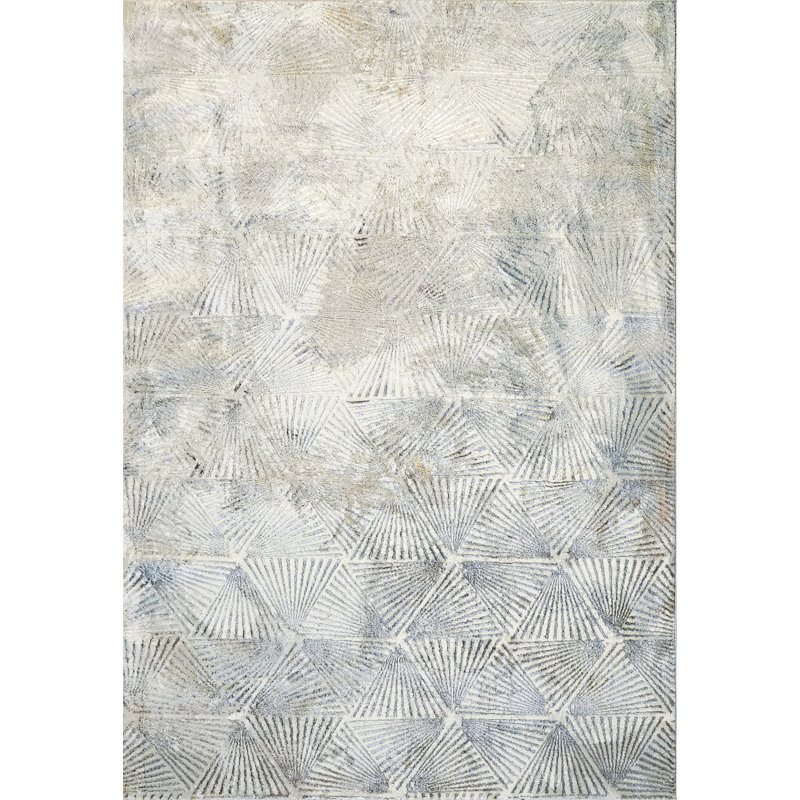 Tapis gris Bireuen, Rectangle 7 pi 10 po x 10 pi 10 po
