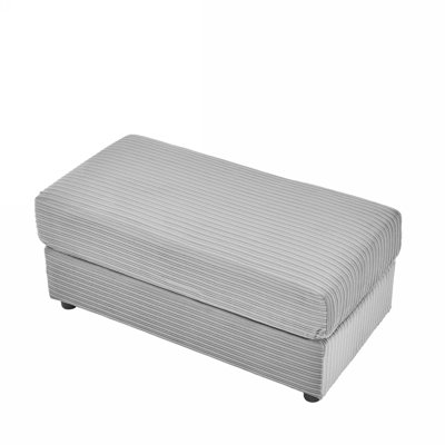 41.7" Ottoman Movable Ottoman Footrest for Living Room, Bedroom, Grey (only Ottoman)