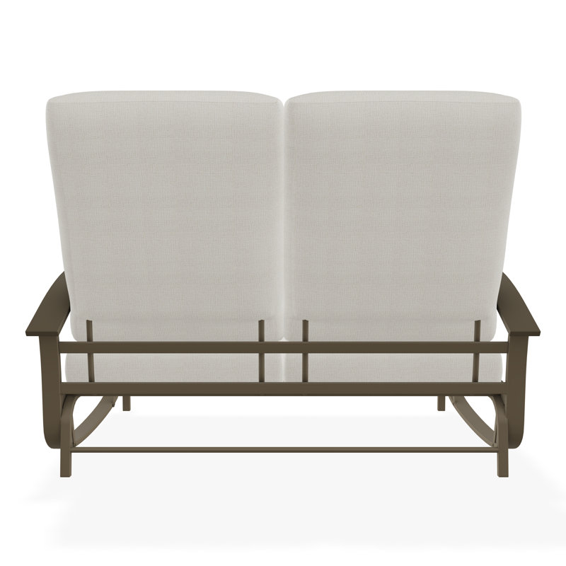 Belle Isle Outdoor Lounge Chair, Grasscloth Buff, Beachwood