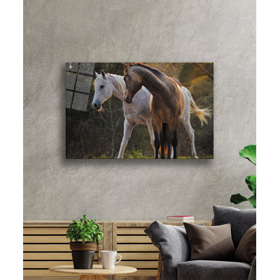 Superbe peinture décorative en verre trempé de 23,6 po x 35,4 po | 100% verre trempé, épaisseur: 0,16 pouce | Parfait pour la décoration intérieure, l'esthétique moderne et l'art mural élégant