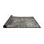 Tapis noir/bleu zone contemporaine-631736348