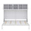 Lit escamotable double pleine grandeur avec armoire de rangement supérieure