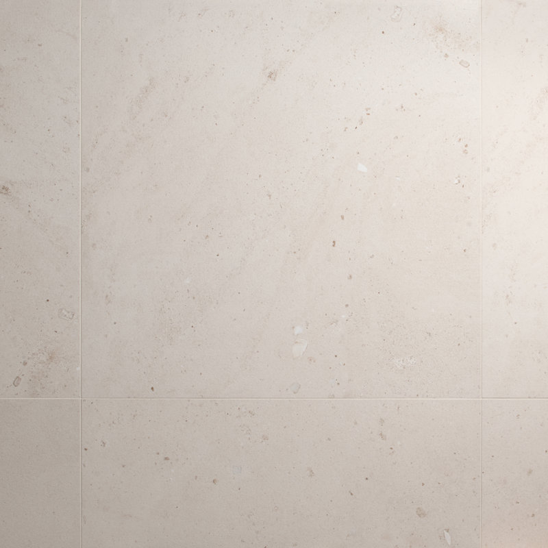 Piccoli Petite 36x36 Matte Terrazzo Look Porcelain Tile, Sand Beige