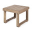 Table d'appoint rustique en bois 52,2 cm (L) x 39,8 cm (P) pour agrémenter votre terrasse.