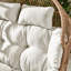 Kouts Cosy Rattan Weave Double Egg Chair Garden With Cushion - Contemporary Modern Design-1616181720