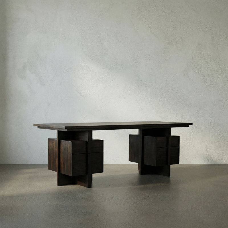 Bridge Solid Wood Writing Desk
