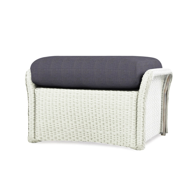 Weekend Retreat Outdoor Ottoman, Beach Navy, Mink