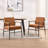 Modern Upholstered Dining Chair With Armrests And Backrest, Stylish Dining Chair With Removable Upholstery-1935926065
