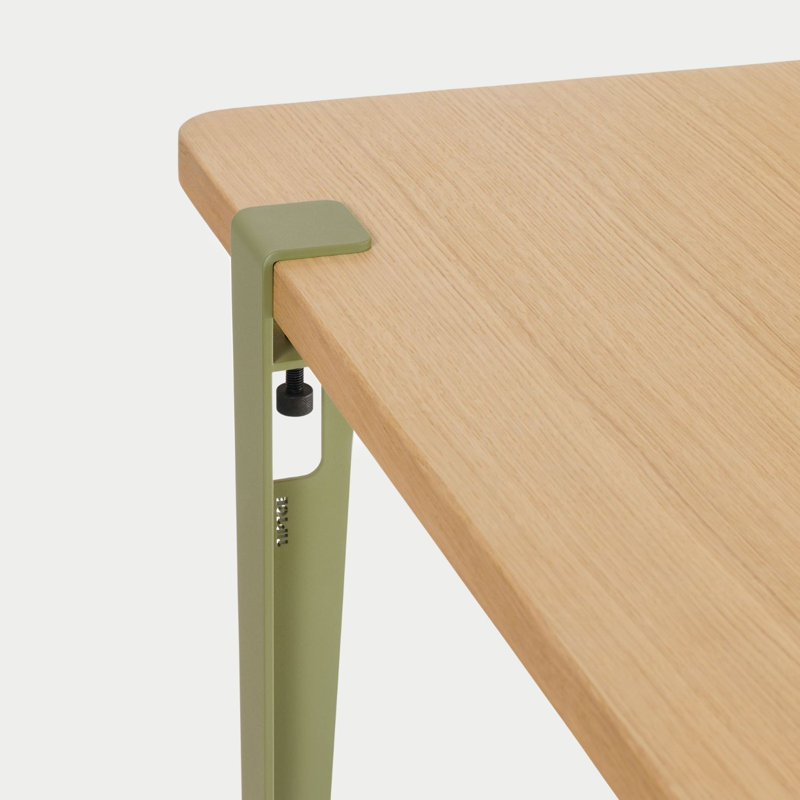 Tiptoe Steel Table Legs, Khaki Green