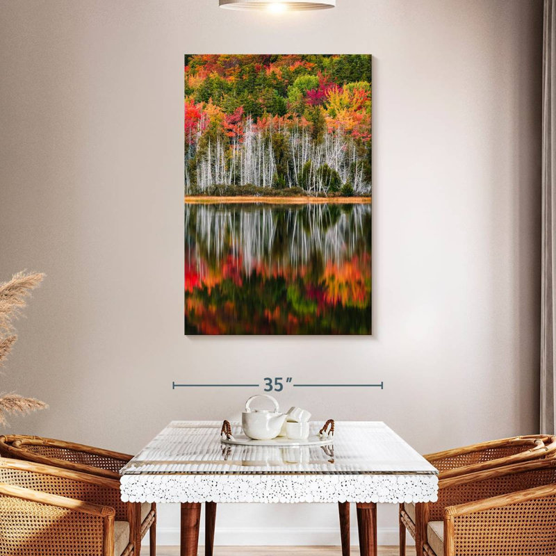 Alvord Acadia Autumn Forest, 48" H x 32" W