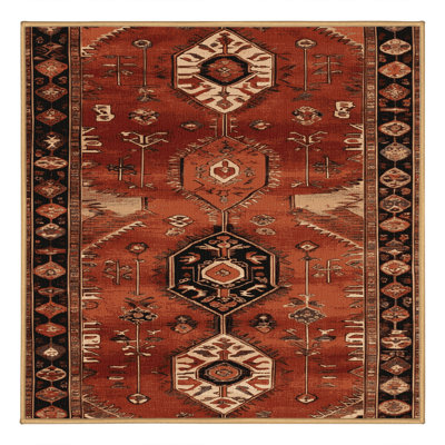 Tapis brun lavable à la machine