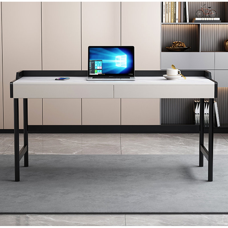 Light Luxury Sintered Stone Tabletop Desk, 30.9" H x 55.1" W x 19.7" D