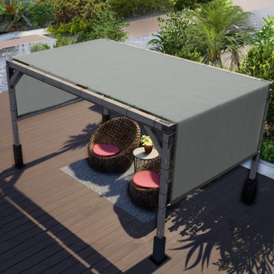 Colourtree Pergola Cover High Density Shade Replacement Canopy with Stainless Steel Weighted Rod