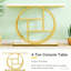Narrow Console Table with Circular Base