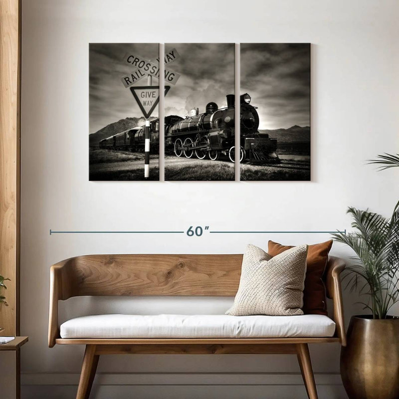 Mehar Rail Crossing, 28" H x 45" W