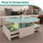 Emilly 16''H  Acrylic Storage Round Small Coffee Table With Led Light-808224045-808224048