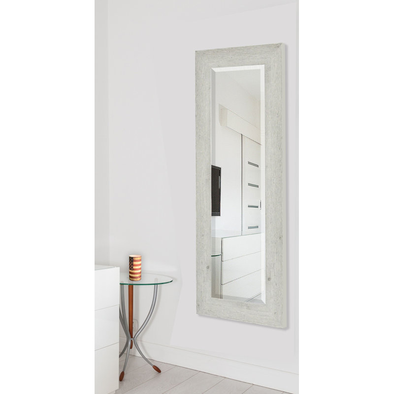 Carlea Solid Wood Flat Wall Mirror, 60" H x 21" W