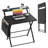 Folding Table With Monitor Stand, Small Computer Table With Storage Pocket And Hooks-1178592862