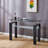 Black MDF Console Table,Entryway table,Hoyer table with Tabletempered glass table top-2012806923