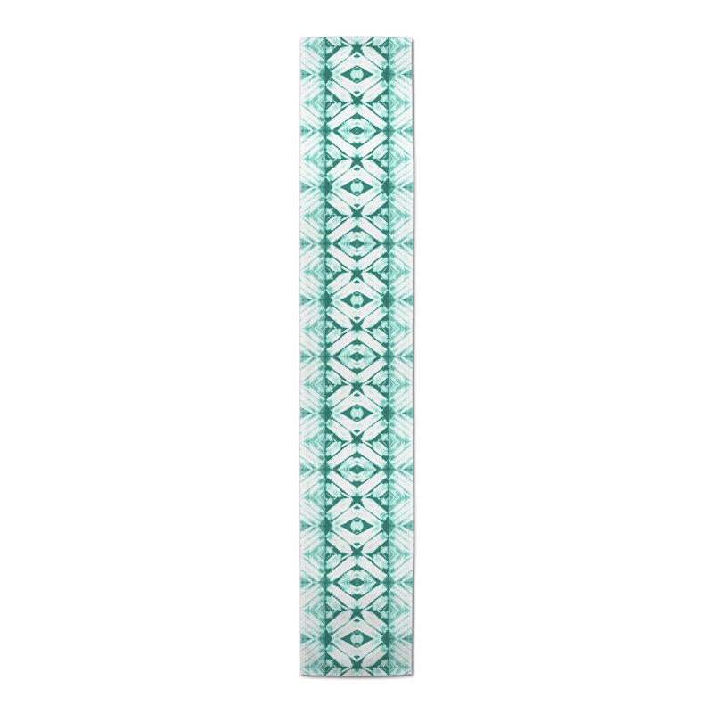Chemin de table Bonzie, 90 po x 16 po, Bleu sarcelle