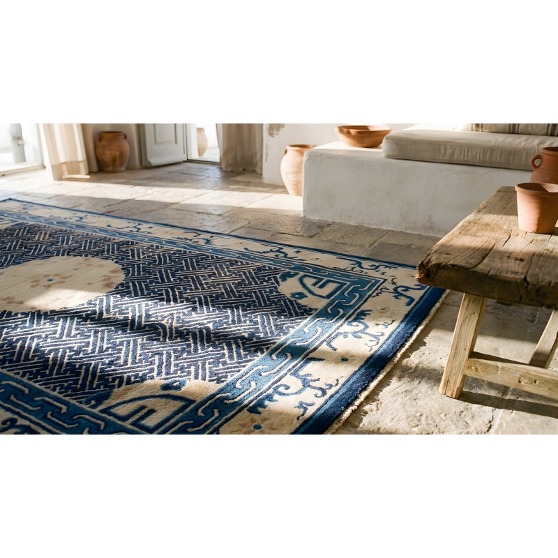 Antique Peking Chinese Ivory 1900s Rug